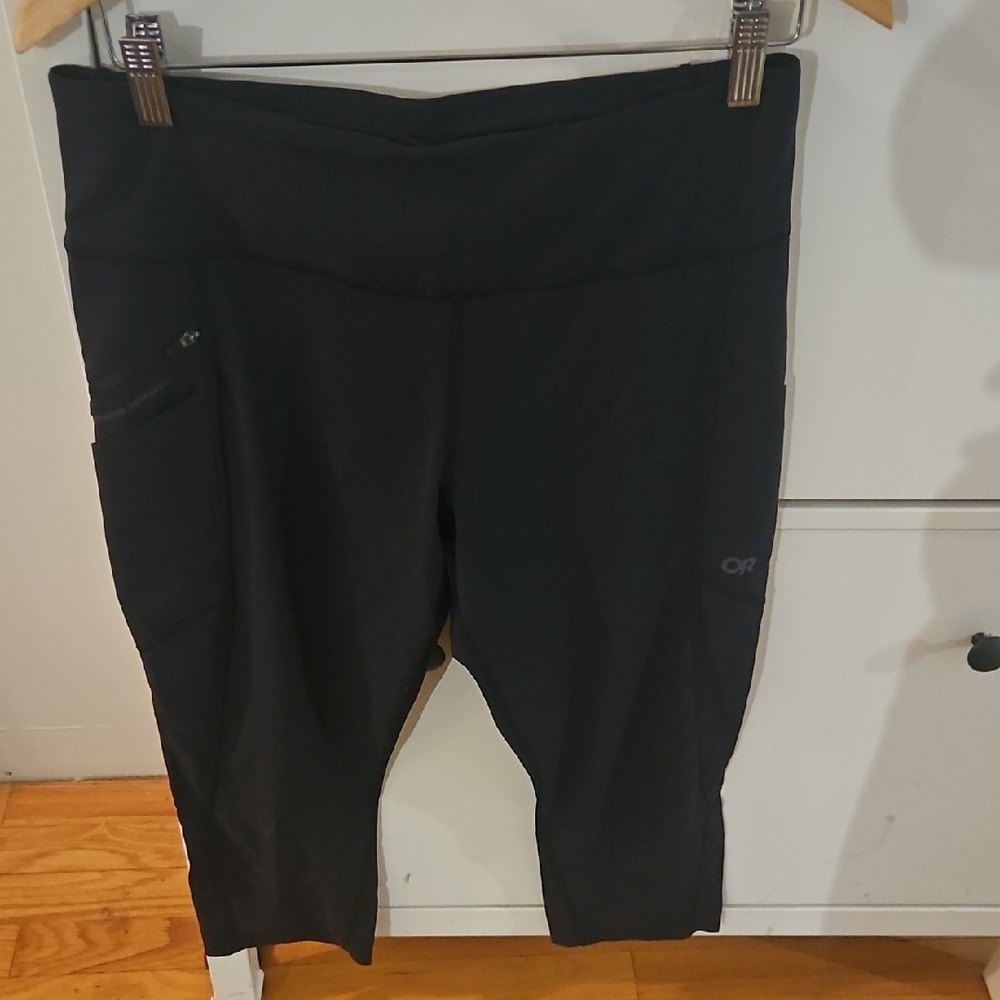 Outdoor Research Performance Black Krypta Capri Leggings Sz M